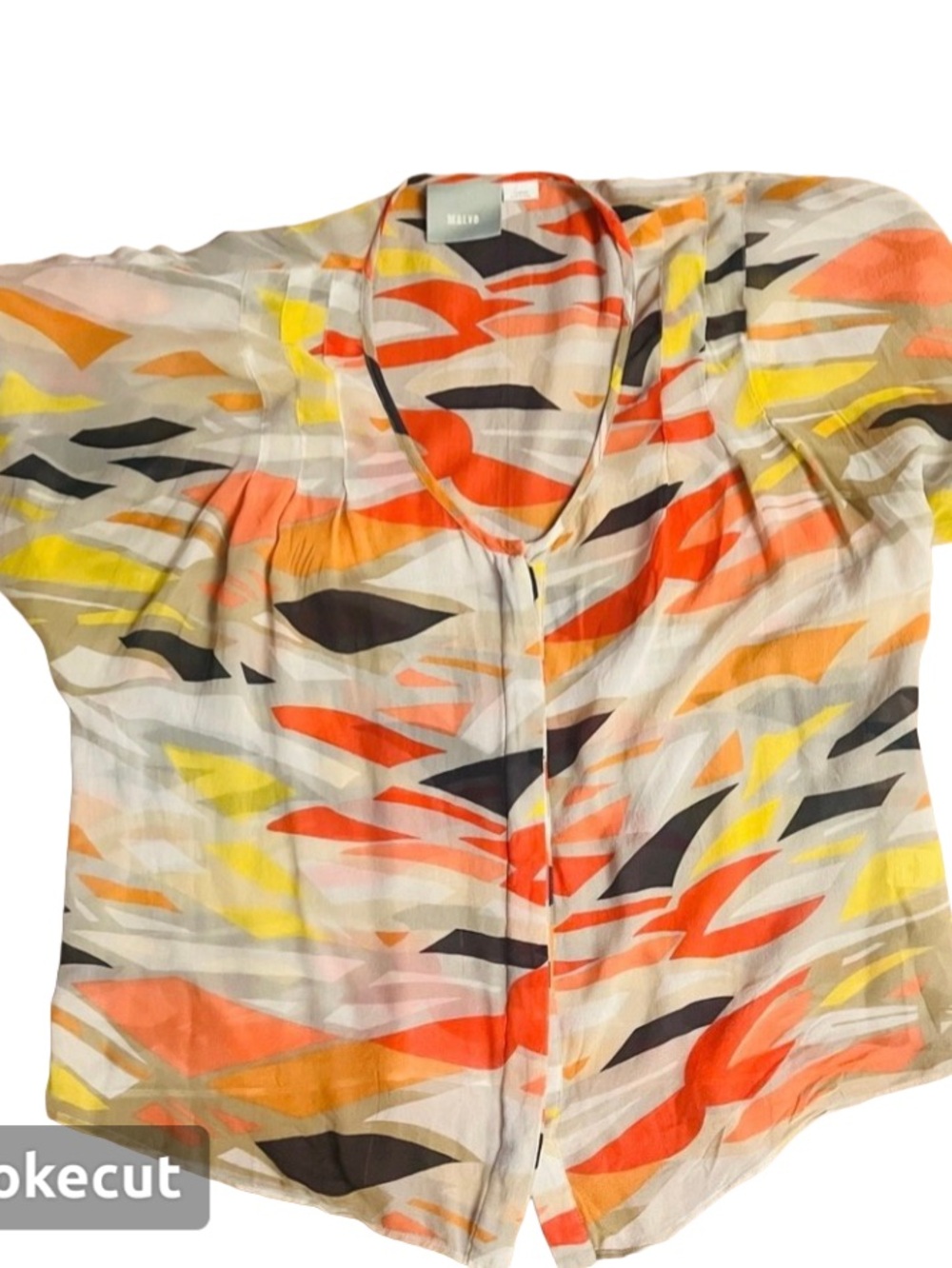 Maeve Multicolor Abstract Blouse